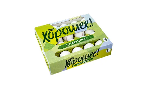 Группа компаний «ТАВРОС» представляет инновационную упаковку на 20 яиц для торговой марки «Ешь хорошее»