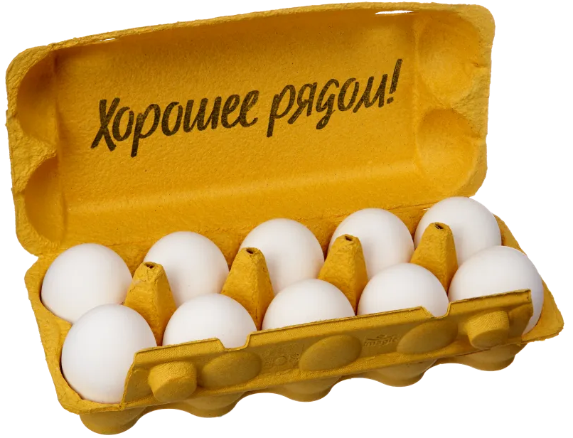 Яйцо куриное столовое СО «Ешь хорошее», 10 шт
